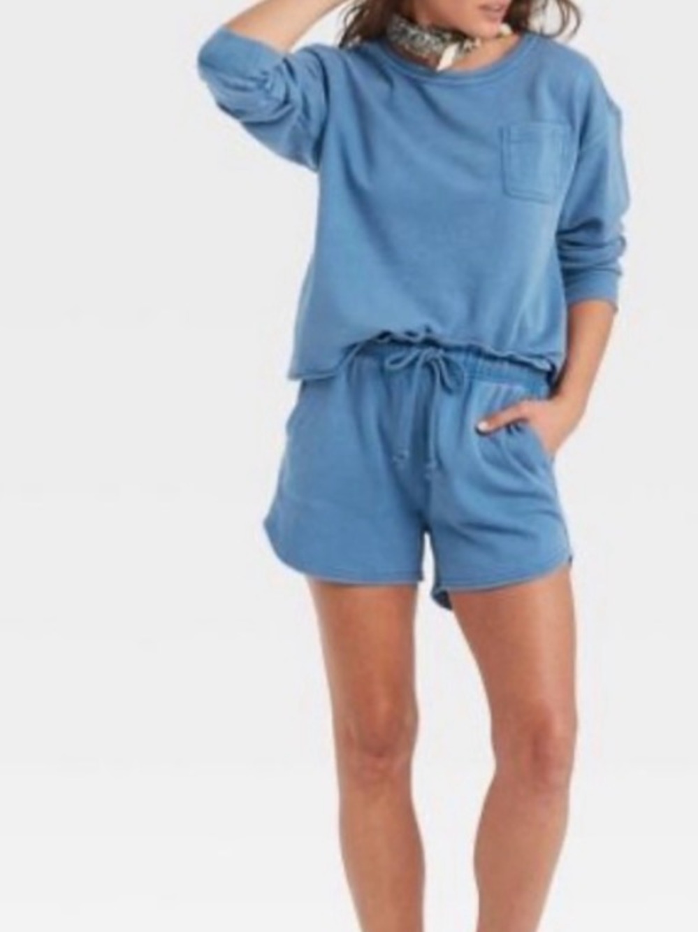 Universal Thread Lounge Set - Pullover & Drawstring Shorts Sz S
